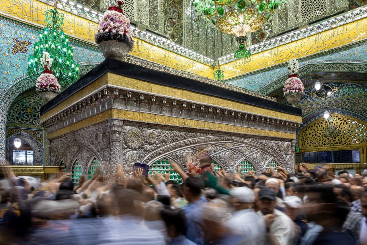 تصویر باکیفیت از ضریح مطهر امام رضا 